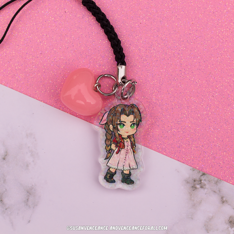 Aerith Phone Charm