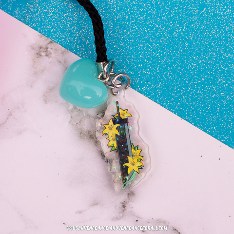 Fantasy Sword Phone Charm
