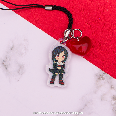 Tifa Phone Charm