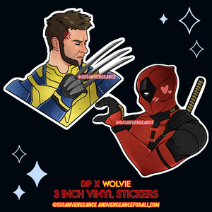 DP x Wolvie Vinyl Sticker Set PREORDER