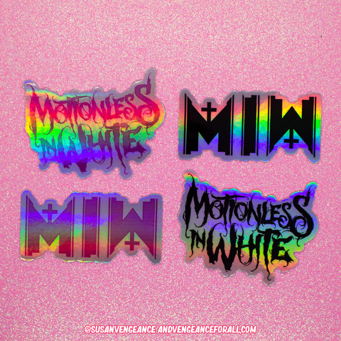 MW Holographic Vinyl Stickers