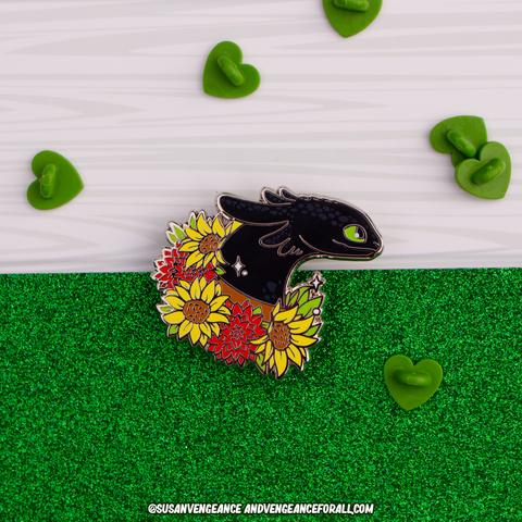 Black Dragon Jumbo Pin