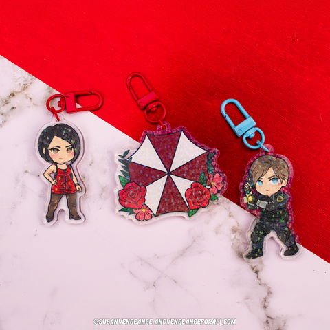 Evil Residence Holographic Keychains