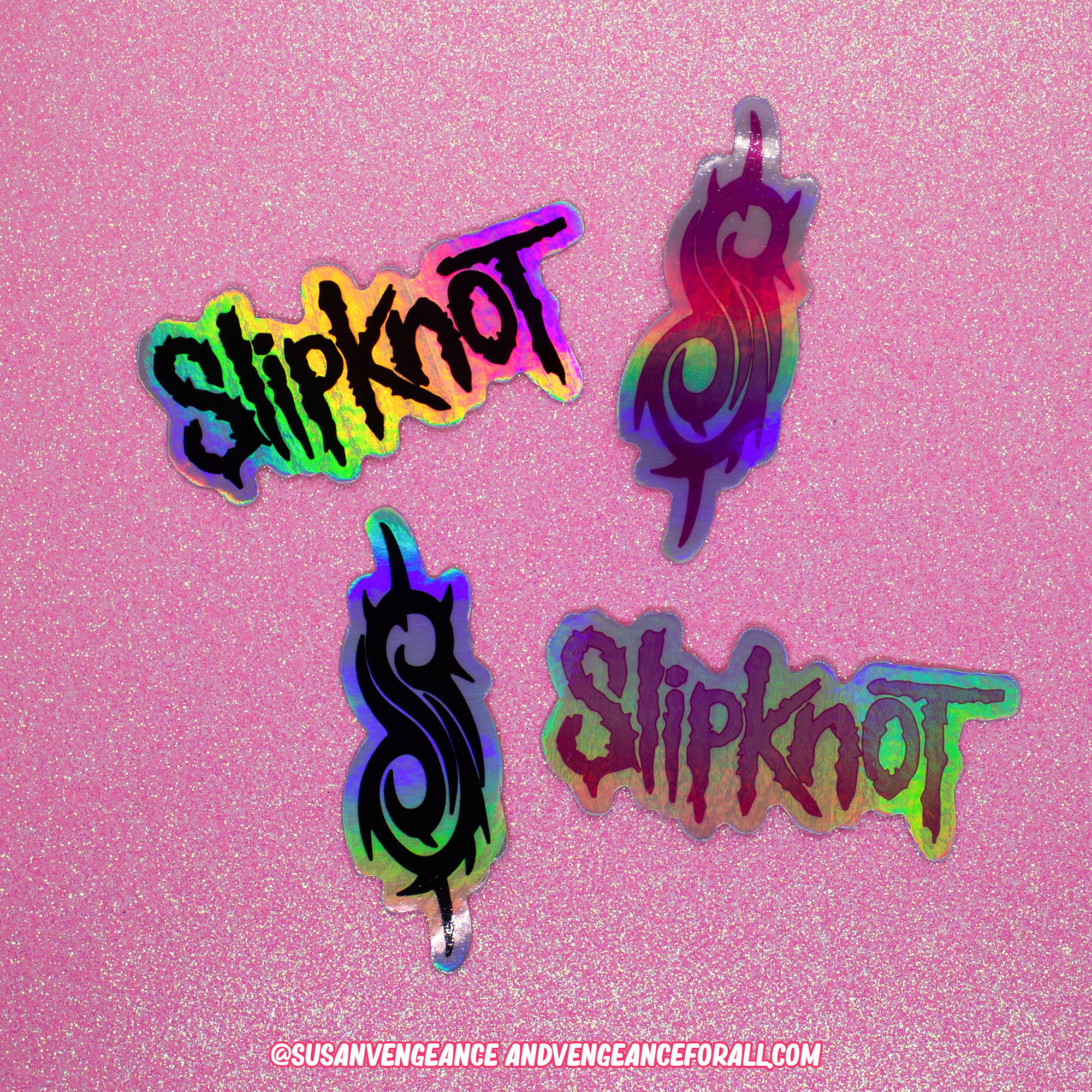 S Holographic Vinyl Stickers