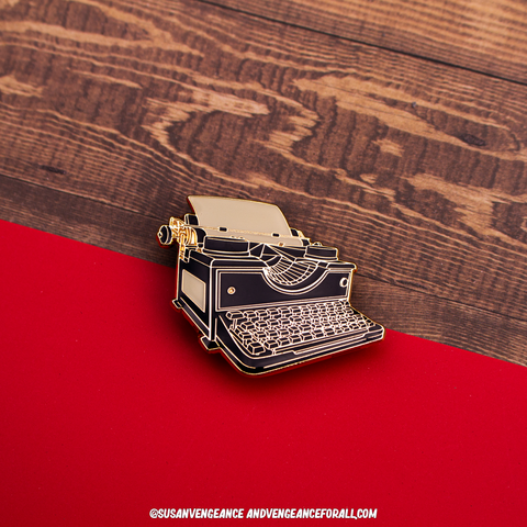 Evil Typewriter Pin