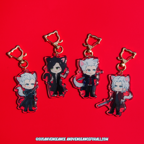Devil May Meow Acrylic Keychains